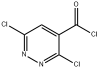 3,6-dichloropyridazine-4-carbonyl chloride 구조식 이미지