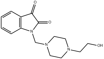 1-[4-(2-HYDROXY-ETHYL)-PIPERAZIN-1-YLMETHYL]-1H-INDOLE-2,3-DIONE Structure