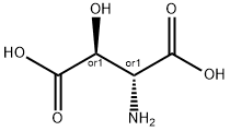 erythro-3-hydroxy-DL-aspartic acid  구조식 이미지