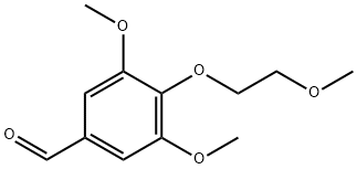 3,5-디메톡시-4-(2-메톡시에톡시)벤즈알데히드 구조식 이미지