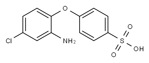 2-amino-4-chlorodiphenylether-4'-sulfonic acid Structure