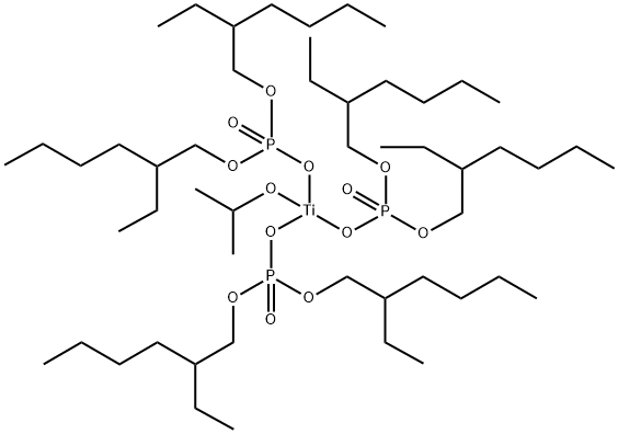 Isopropyl tri(dioctylphosphate)titanate Structure