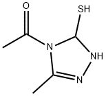 1H-1,2,4-Triazole-5-thiol, 4-acetyl-4,5-dihydro-3-methyl- (9CI) 구조식 이미지
