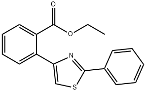 에틸2-(2-페닐-1,3-THIAZOL-4-YL)벤젠카복실레이트 구조식 이미지