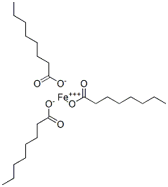 octanoic acid, iron salt  Structure