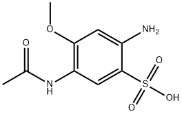 2-amino-4-methoxy-5-acetamidobenzenesulfonic acid Structure