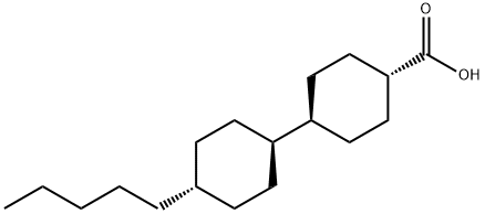 trans-4'-Pentyl-(1,1'-bicyclohexyl)-4-carboxylic acid 구조식 이미지