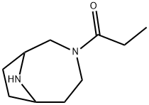 3,9-Diazabicyclo[4.2.1]nonane,  3-(1-oxopropyl)-  (9CI) Structure