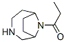 3,9-Diazabicyclo[4.2.1]nonane,  9-(1-oxopropyl)-  (9CI) Structure