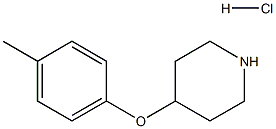 4-(4-METHYLPHENOXY)PIPERIDINE HYDROCHLORIDE 구조식 이미지