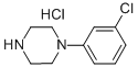1-(3-Chlorophenyl)piperazine hydrochloride 구조식 이미지