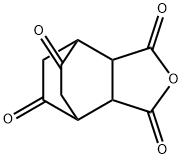 3a,6,7,7a-Tetrahydro-4,7-ethanoisobenzofuran-1,3,5,9(4H)-tetrone 구조식 이미지
