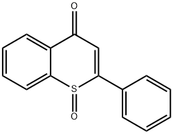 2-Phenyl-4H-1-benzothiopyran-4-one 1-oxide 구조식 이미지