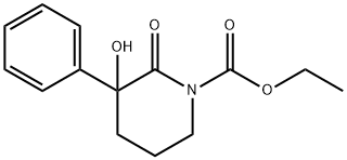 1-(ethoxycarbonyl)-3-hydroxy-3-phenyl-2-piperidinone Structure
