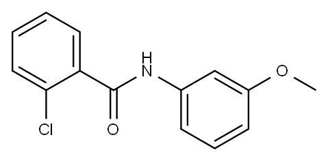 2-Chloro-N-(3-Methoxyphenyl)benzaMide, 97% 구조식 이미지