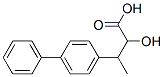 알파-히드록시-베타-메틸-(1,1'-비페닐)-4-프로판산 구조식 이미지