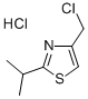 4-(ChloroMethyl)-2-isopropylthiazole hydrochloride Structure