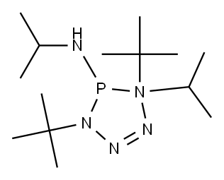N,N-dipropan-2-yl-1,4-ditert-butyl-tetrazaphosphol-5-amine 구조식 이미지