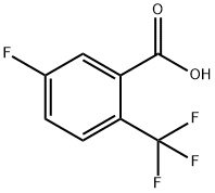 5-플루오로-2-(트라이플루오로메틸)벤조산 구조식 이미지