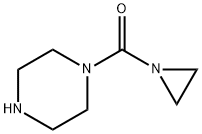 피페라진,1-(1-아지리디닐카르보닐)-(6Cl,8CI) 구조식 이미지