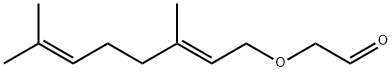 (E)-[(3,7-dimethyl-2,6-octadienyl)oxy]acetaldehyde 구조식 이미지