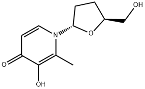 4(1H)-Pyridinone, 3-hydroxy-2-methyl-1-[(2S,5S)-tetrahydro-5-(hydroxymethyl)-2-furanyl]- (9CI) 구조식 이미지