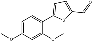 2-Thiophenecarboxaldehyde, 5-(2,4-dimethoxyphenyl)- Structure