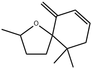 1-Oxaspiro4.5dec-7-ene, 2,10,10-trimethyl-6-methylene- 구조식 이미지