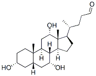 3α,7α,12α-Trihydroxy-5β-cholan-24-al 구조식 이미지