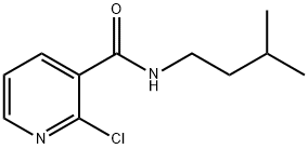 Nicotinamide, 2-chloro-N-isopentyl- 구조식 이미지
