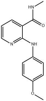 Nicotinamide, 2-(p-anisidino)-N-methyl- 구조식 이미지