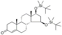 15,17-Bis-O-(tert-butyldimethylsilyl) 15α-Hydroxy Testosterone Structure