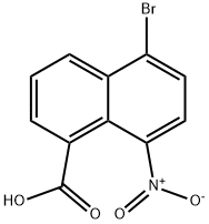 5-bromo-8-nitronaphthalene-1-carboxylic acid Structure