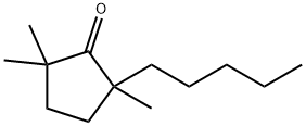 2,2,5-TRIMETHYL-5-PENTYLCYCLOPENTANONE 구조식 이미지