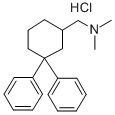 Dimethylaminomethyl-3,3-diphenylcyclohexane hydrochloride Structure