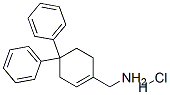 (4,4-diphenyl-1-cyclohexenyl)methanamine hydrochloride Structure