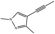 1H-Pyrazole, 1,3-dimethyl-4-(1-propynyl)- (9CI) Structure