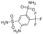 2-아미노-4-트리플루오로메틸-1,5-벤젠디술폰아미드 구조식 이미지