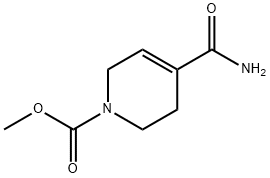 1(2H)-Pyridinecarboxylic  acid,  4-(aminocarbonyl)-3,6-dihydro-,  methyl  ester 구조식 이미지