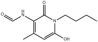 Formamide, N-(1-butyl-1,2-dihydro-6-hydroxy-4-methyl-2-oxo-3-pyridinyl)- (9CI) 구조식 이미지