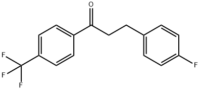 3-(4-FLUOROPHENYL)-4'-TRIFLUOROMETHYLPROPIOPHENONE Structure