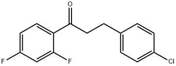 3-(4-CHLOROPHENYL)-2',4'-DIFLUOROPROPIOPHENONE Structure