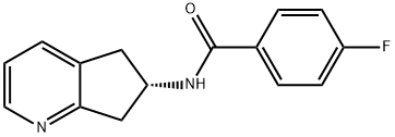 Benzamide, N-[(6S)-6,7-dihydro-5H-cyclopenta[b]pyridin-6-yl]-4-fluoro- (9CI) 구조식 이미지