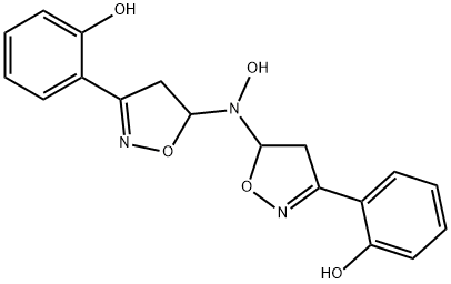 2,2'-[Hydroxyiminobis(4,5-dihydroisoxazole-5,3-diyl)]bisphenol Structure