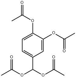 3,4-diacetoxybenzylidene diacetate 구조식 이미지
