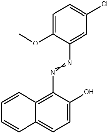 1-[(5-Chloro-2-methoxyphenyl)azo]-2-naphthol 구조식 이미지