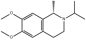 (1S)-6,7-Dimethoxy-1-methyl-2-(1-methylethyl)-1,2,3,4-tetrahydroisoquinoline 구조식 이미지