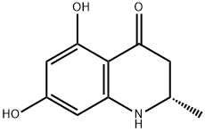 (-)-2,3-dihydro-5,7-dihydroxy-2-methyl-4-quinolone 구조식 이미지