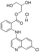 1-GLYCERYL N-[7-CHLORO-4-QUINOLYL]ANTHRANILATE HYDROCHLORIDE 구조식 이미지