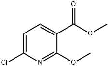 3-Pyridinecarboxylic acid, 6-chloro-2-methoxy-, methyl ester Structure